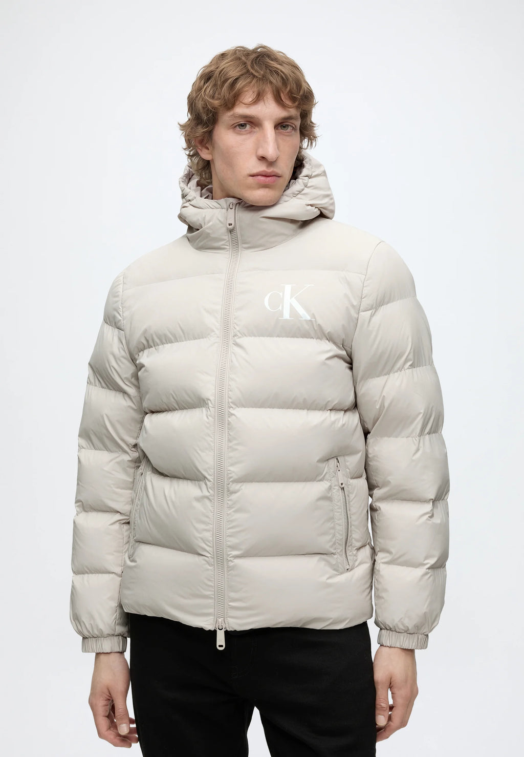 Casaco Calvin Klein Homem Ls Ltwt Nylon Padded Hooded Puff