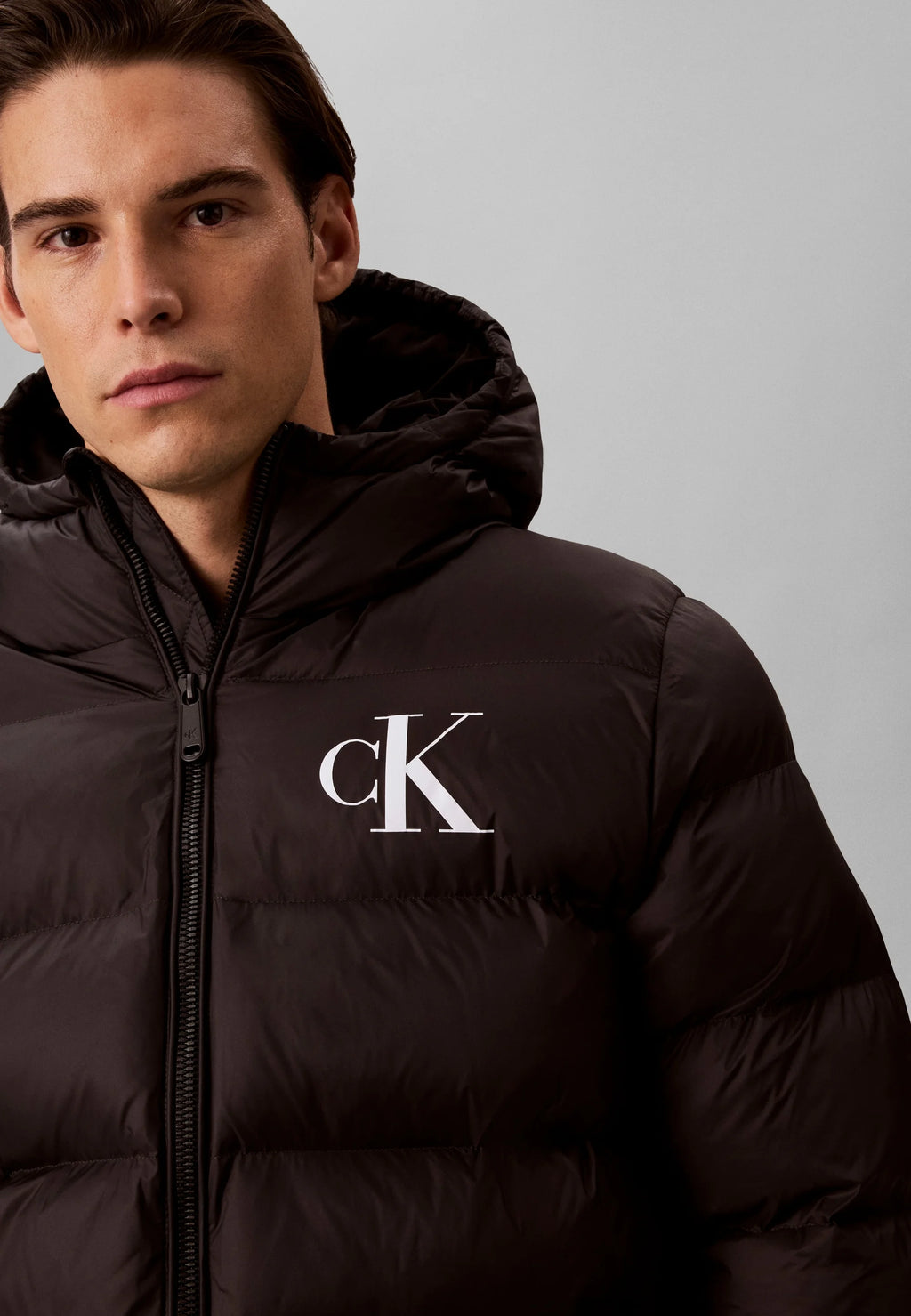 Casaco Calvin Klein Homem Ls Ltwt Nylon Padded Hooded Puff
