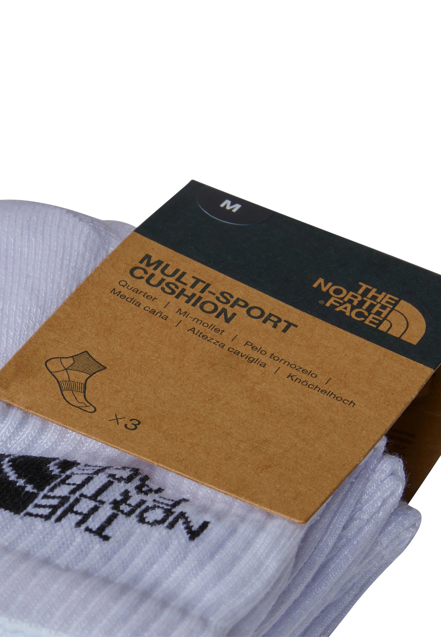 Meias The North Face Multi Sport Cush Quarter 3-Pack