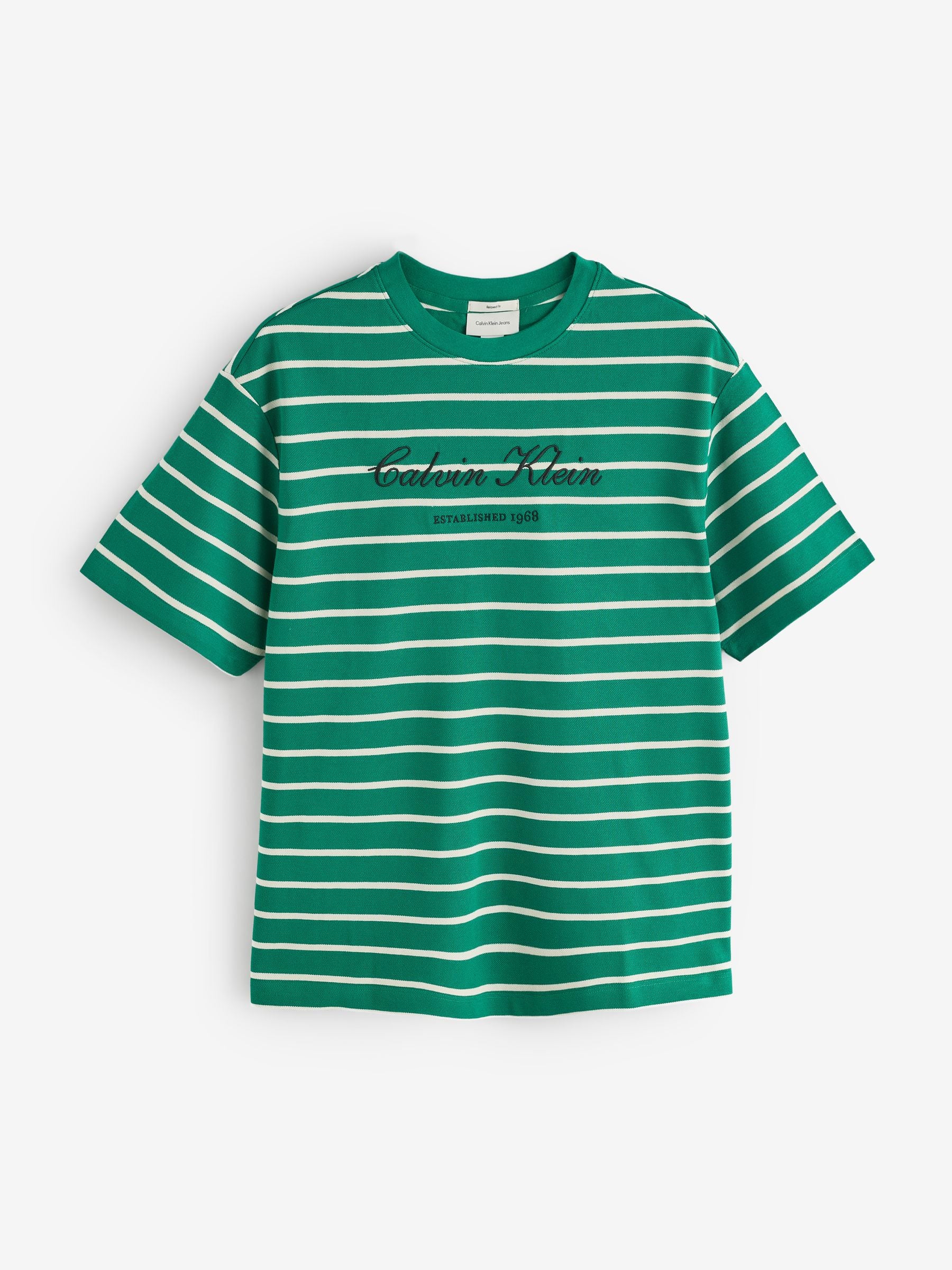 T-Shirt Calvin Klein Jeans Relaxed Piqué Stripe