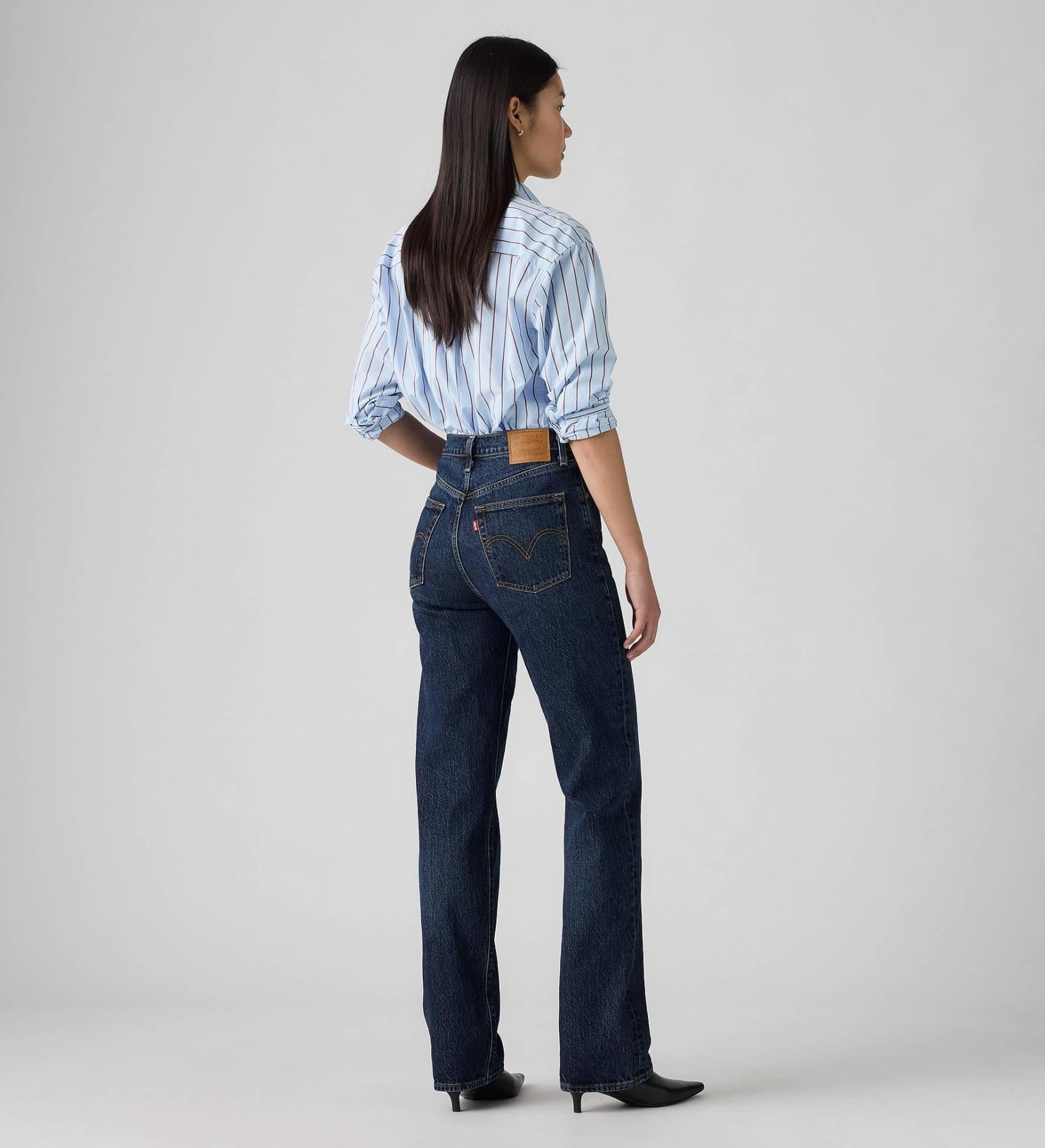 Calças Levis Ribcage Full Length