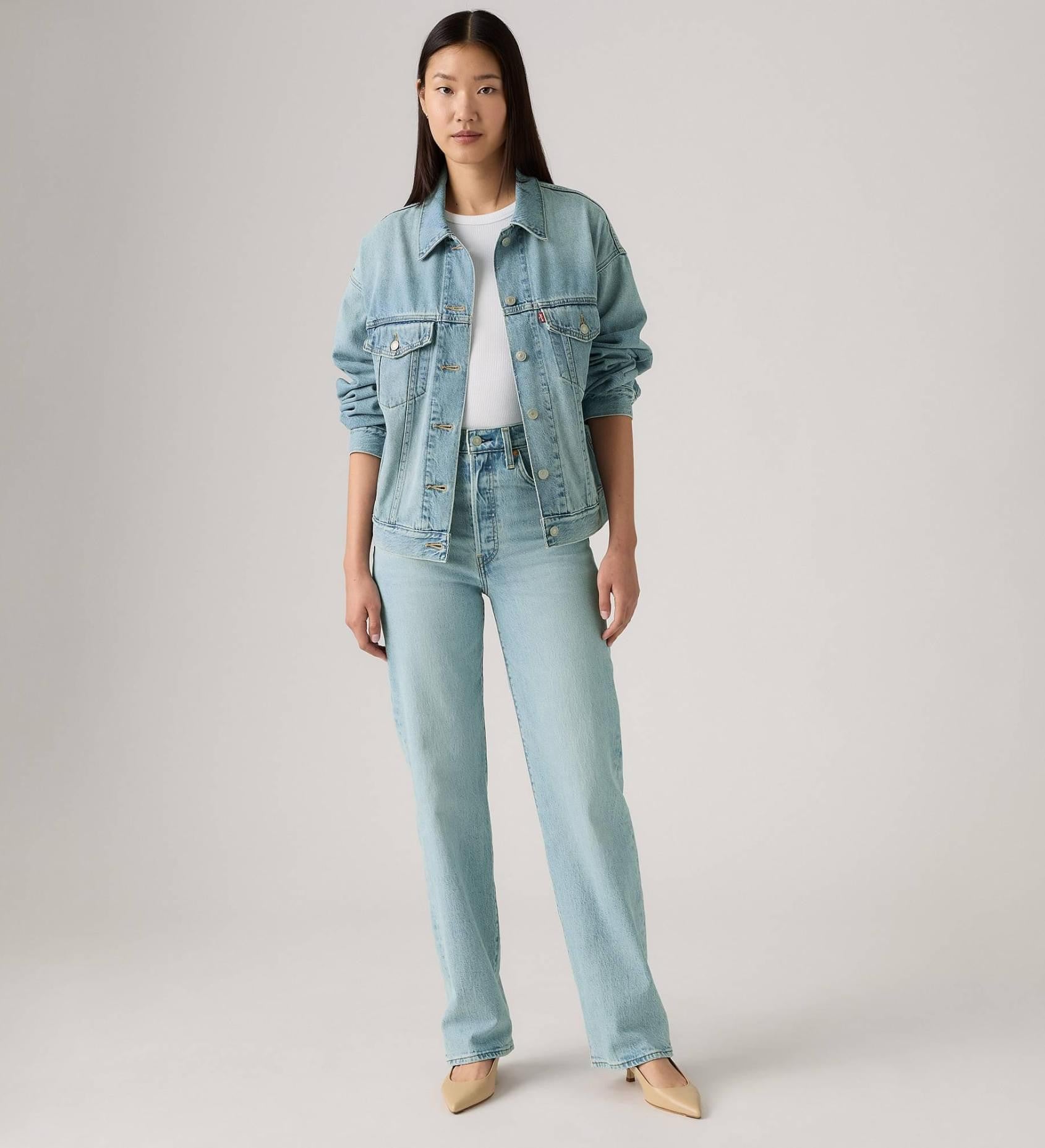 Calças Levis Ribcage Full Length