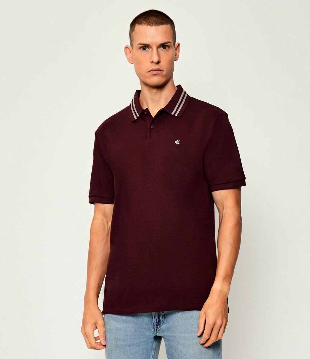 Polo Calvin Klein Jeans Monogram Tipped Pique