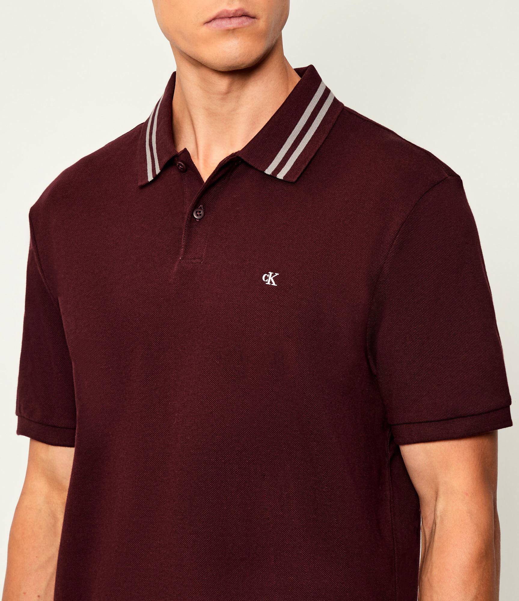 Polo Calvin Klein Jeans Monogram Tipped Pique