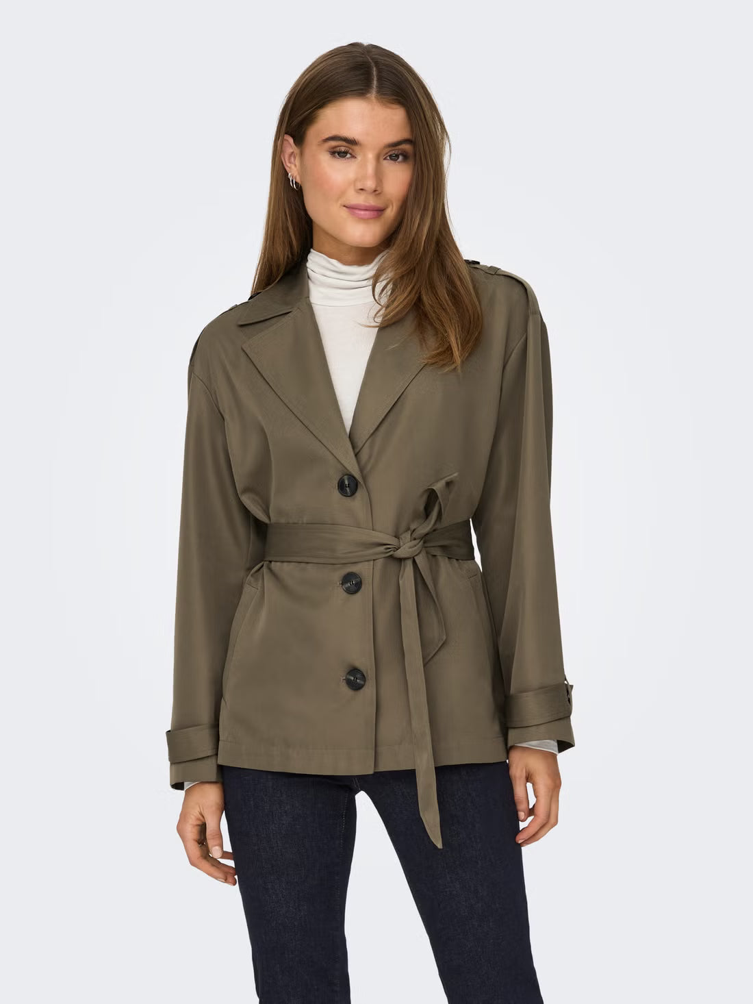 Gabardine ONLY ONLLINE Short Treenchcoat